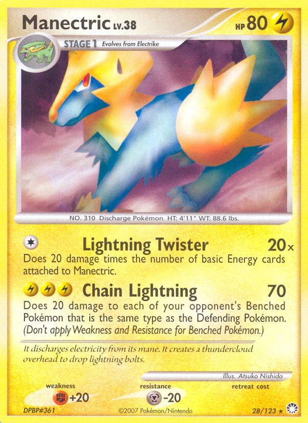 Manectric (28) [Mysterious Treasures] Reverse Holofoil