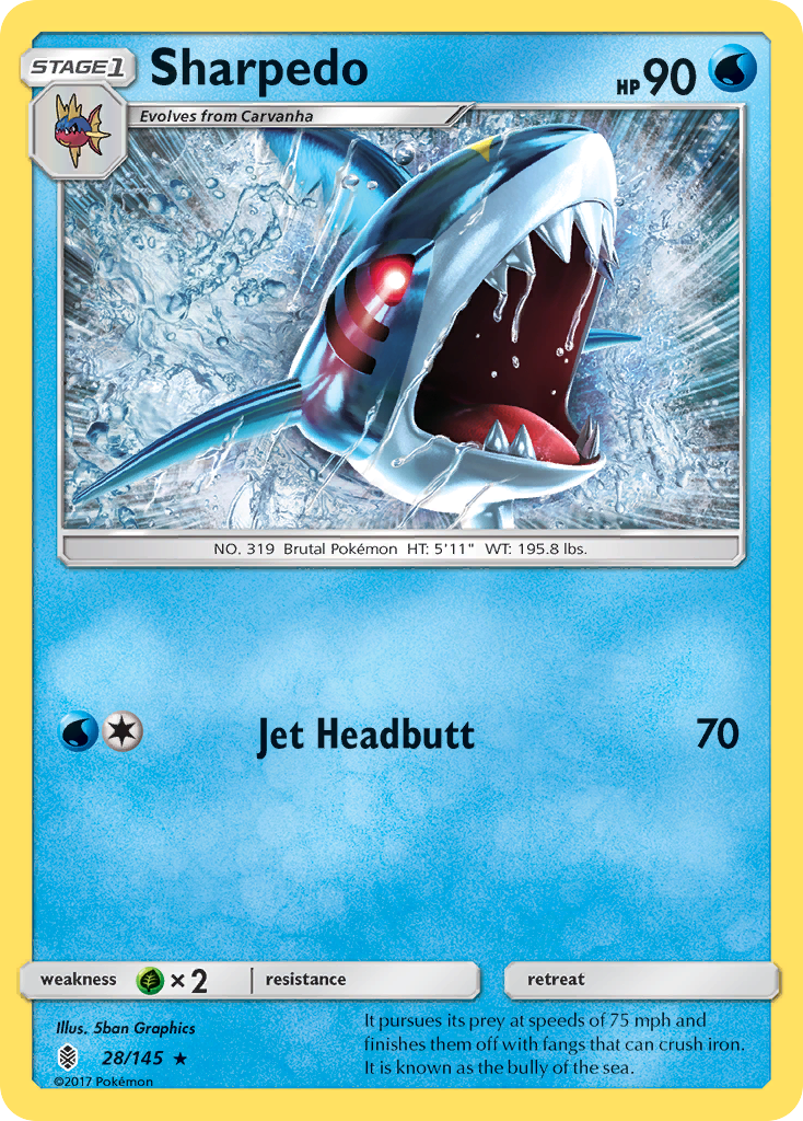 Sharpedo (28) [SM - Guardians Rising] - Deck Out Gaming