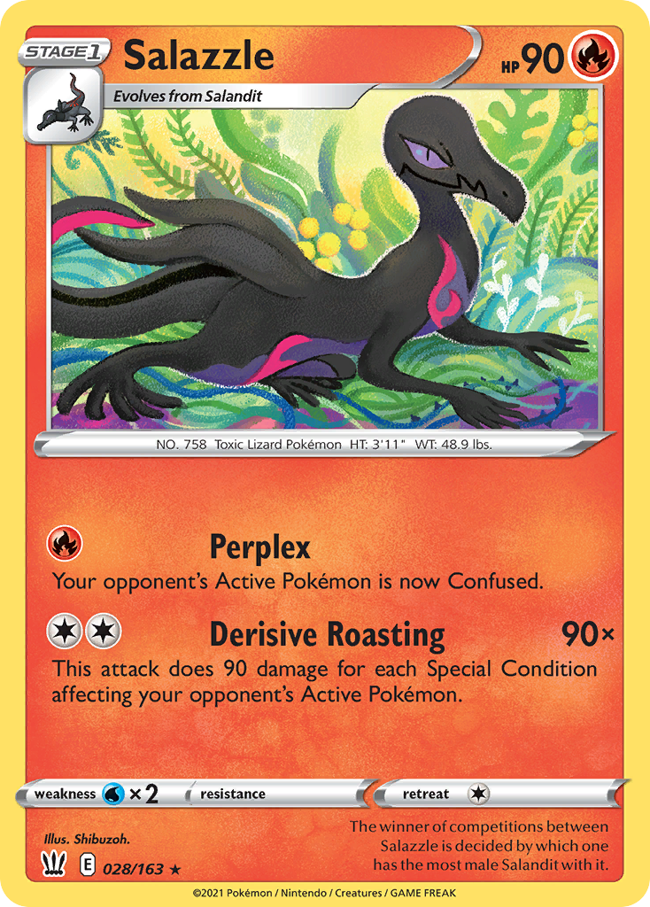 Salazzle [SWSH05: Battle Styles] Reverse Holofoil - Deck Out Gaming
