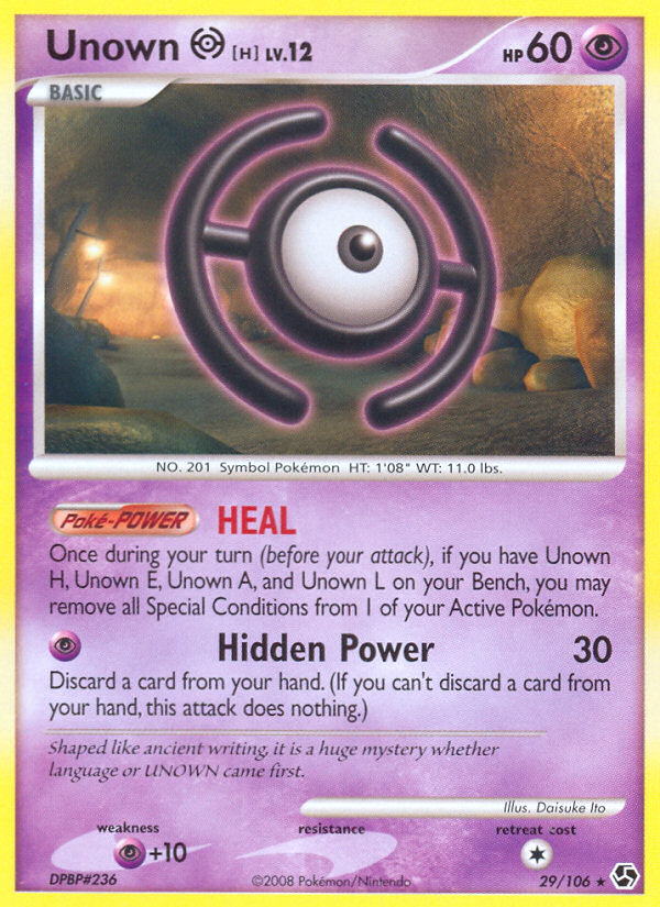 Unown [H] (29) [Great Encounters] Reverse Holofoil - Deck Out Gaming