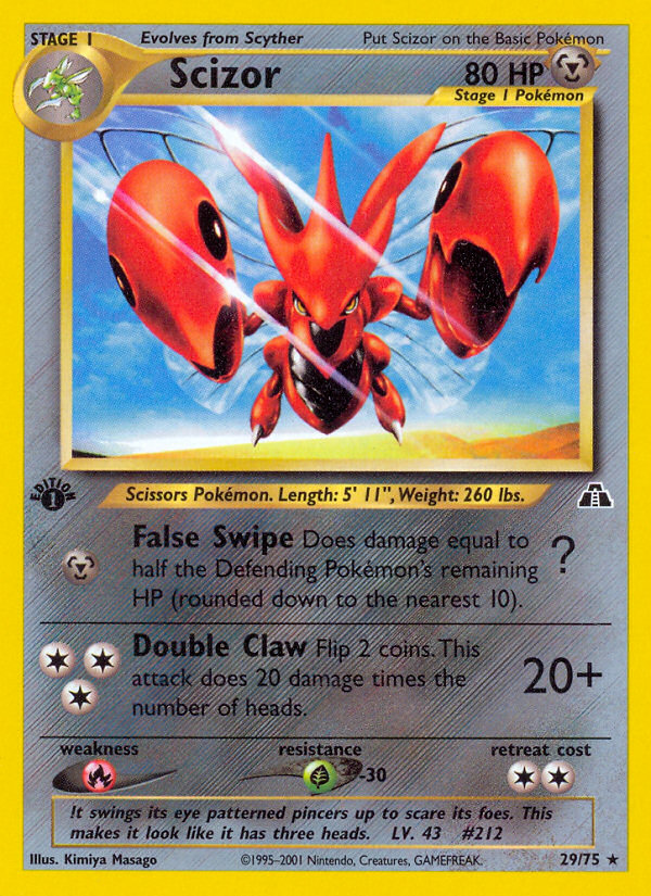 Scizor (29/75) [Neo Discovery 1st Edition] - Deck Out Gaming