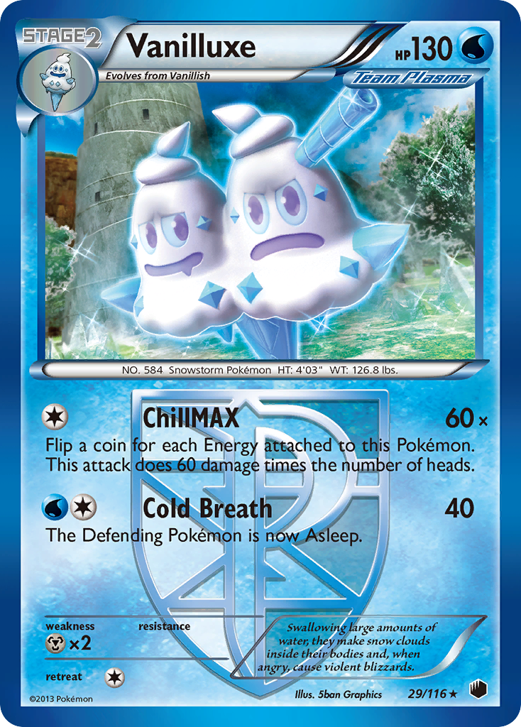 Vanilluxe (Team Plasma) (29) [Plasma Freeze] - Deck Out Gaming