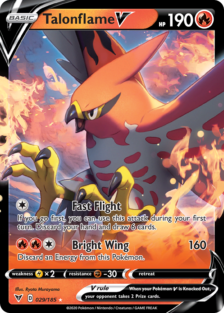 Talonflame V [SWSH04: Vivid Voltage] - Deck Out Gaming