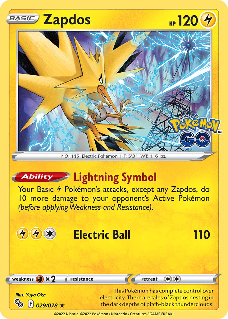 Zapdos (029/078) [Pokémon GO] - Deck Out Gaming