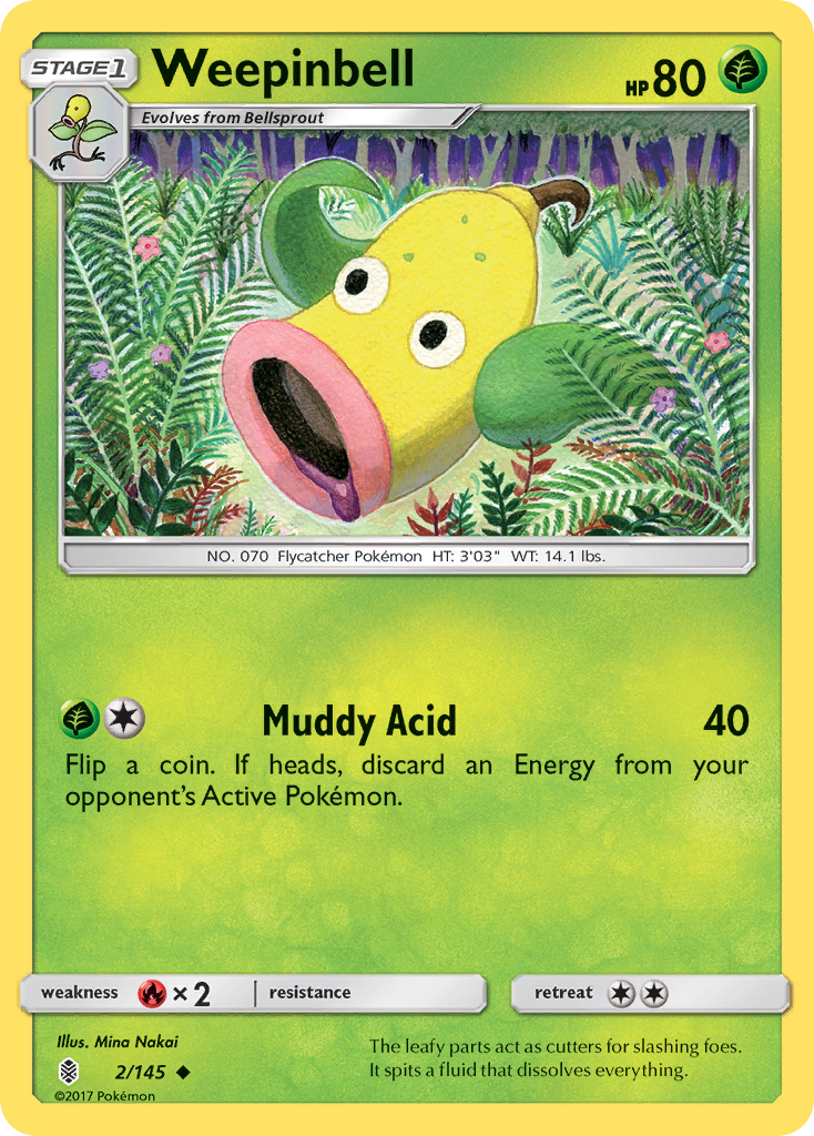Weepinbell (2) [SM - Guardians Rising] Reverse Holofoil