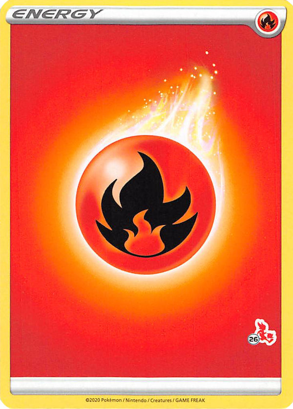 Fire Energy (Cinderace Stamp #26) [Battle Academy 2022] - Deck Out Gaming