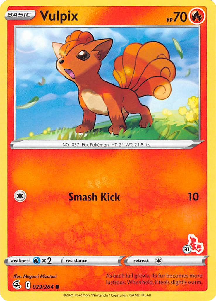 Vulpix (029/264) (Cinderace Stamp #31) [Battle Academy 2022] - Deck Out Gaming