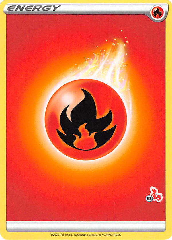 Fire Energy (Cinderace Stamp #22) [Battle Academy 2022] - Deck Out Gaming