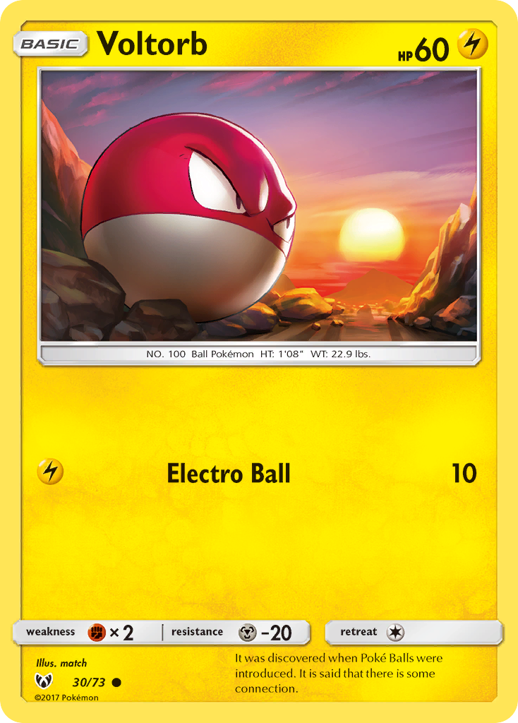 Voltorb (30/73) [Sun & Moon: Shining Legends] Reverse Holofoil - Deck Out Gaming