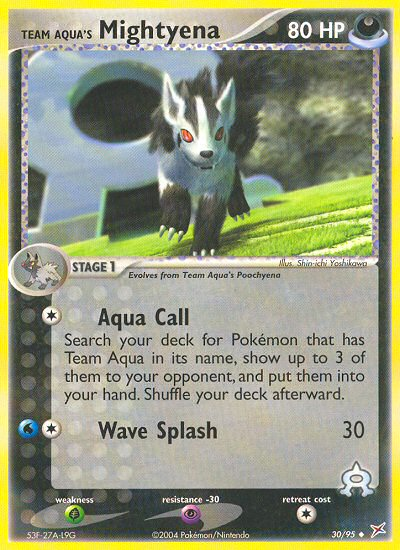 Team Aqua's Mightyena (30) (30) [Team Magma vs Team Aqua] - Deck Out Gaming