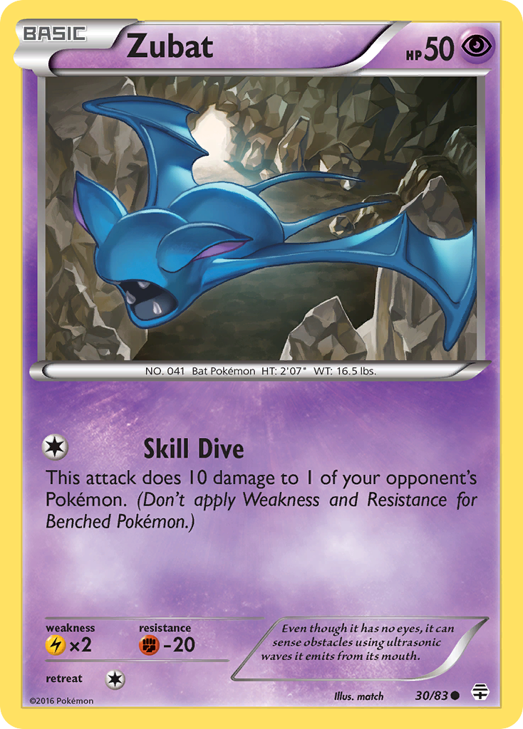 Zubat (30) [Generations] Reverse Holofoil