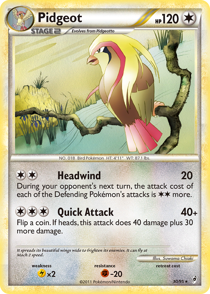 Pidgeot (30) [Call of Legends] Reverse Holofoil - Deck Out Gaming