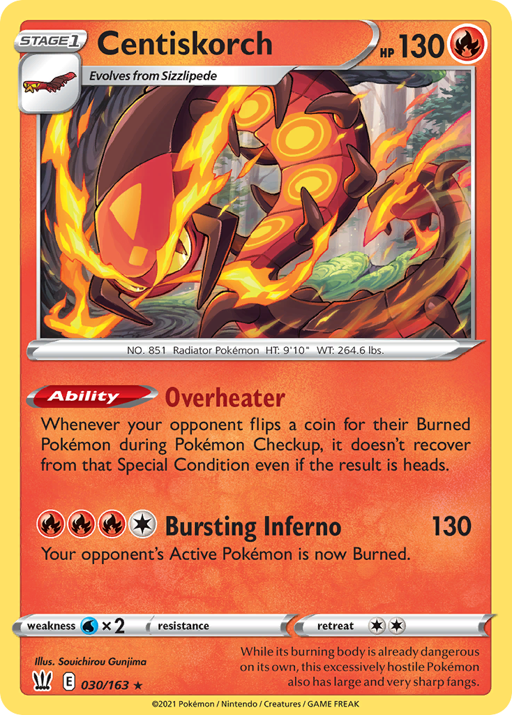 Centiskorch [SWSH05: Battle Styles] Reverse Holofoil - Deck Out Gaming