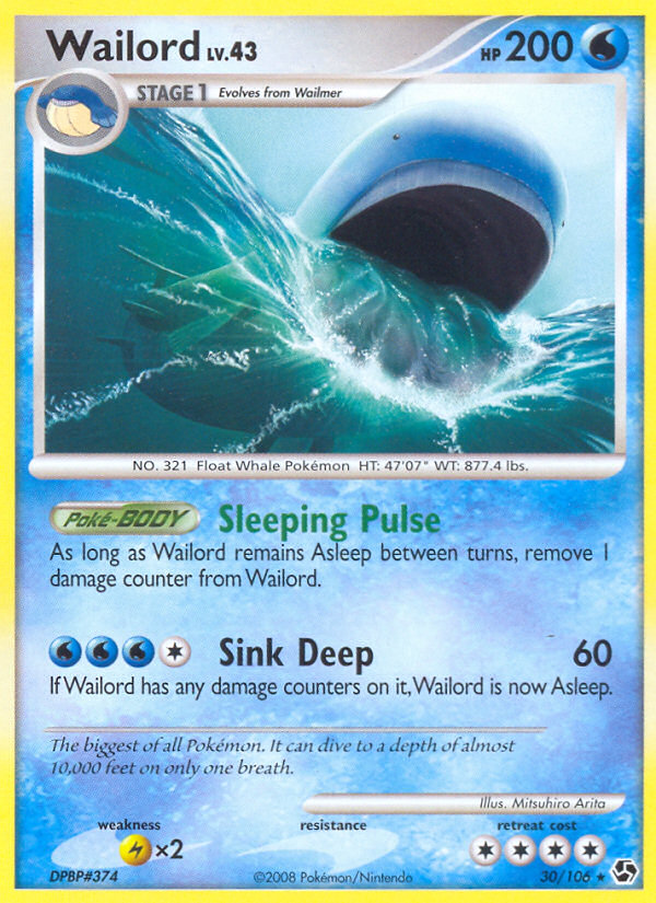 Wailord (30) [Great Encounters] Reverse Holofoil