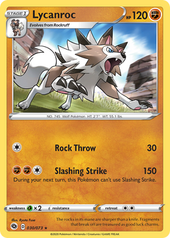 Lycanroc (30) [Champion's Path] Reverse Holofoil - Deck Out Gaming