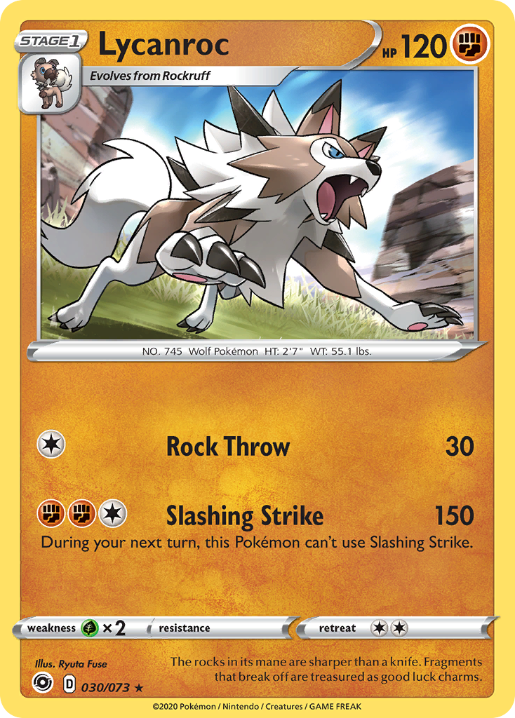 Lycanroc [Champion's Path] Reverse Holofoil Deck Out Gaming