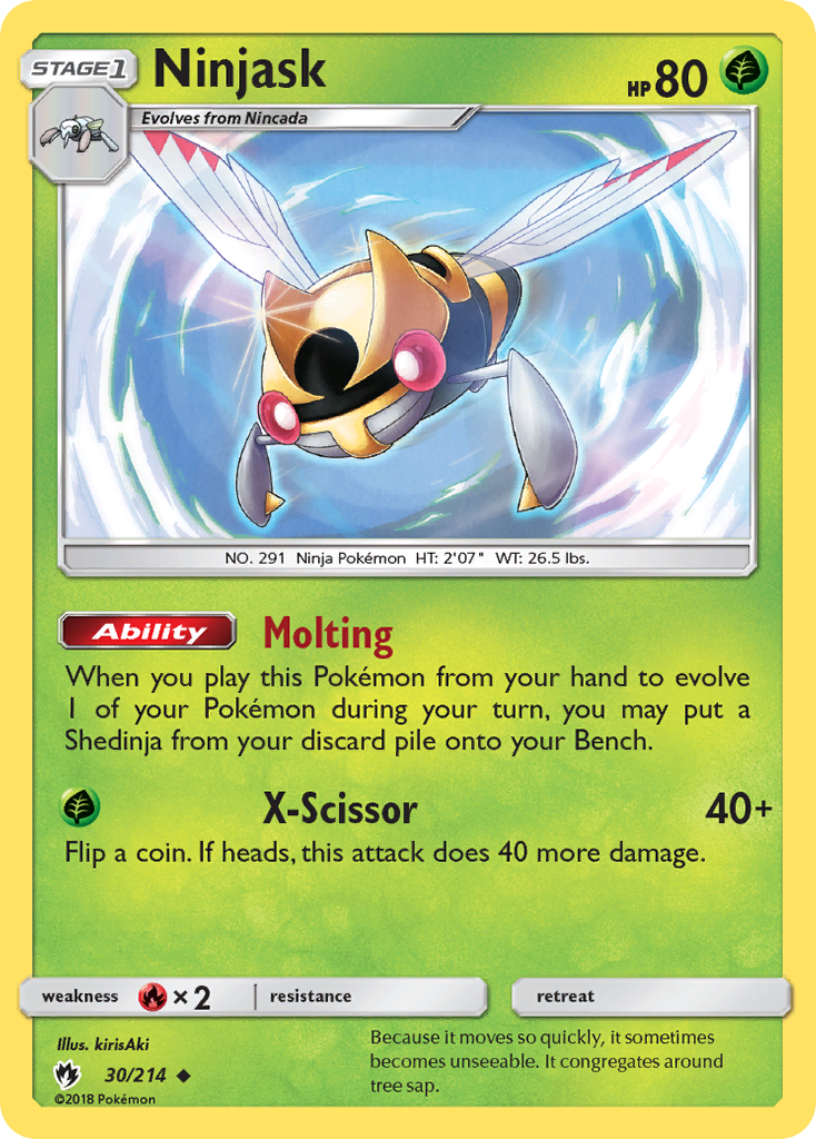 Ninjask (30) [SM - Lost Thunder] Reverse Holofoil - Deck Out Gaming