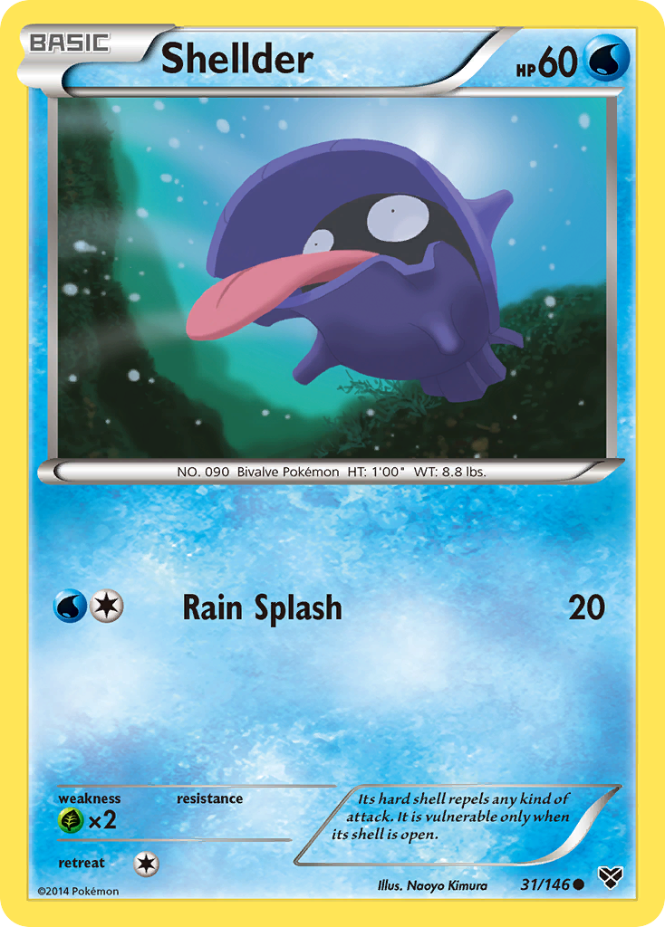 Shellder (31) [XY Base Set] Reverse Holofoil - Deck Out Gaming