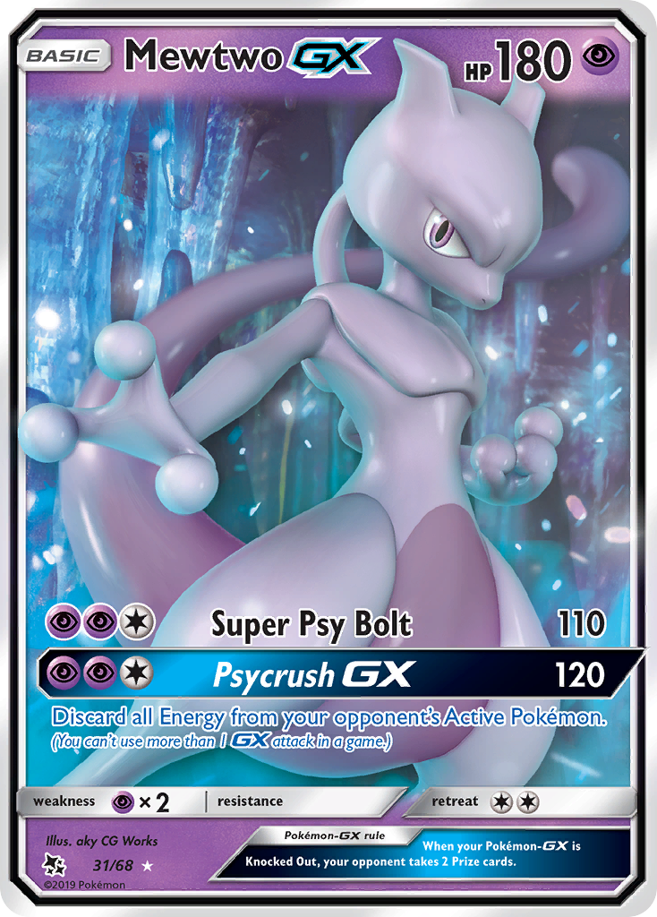 Mewtwo GX (31/68) [Hidden Fates] - Deck Out Gaming