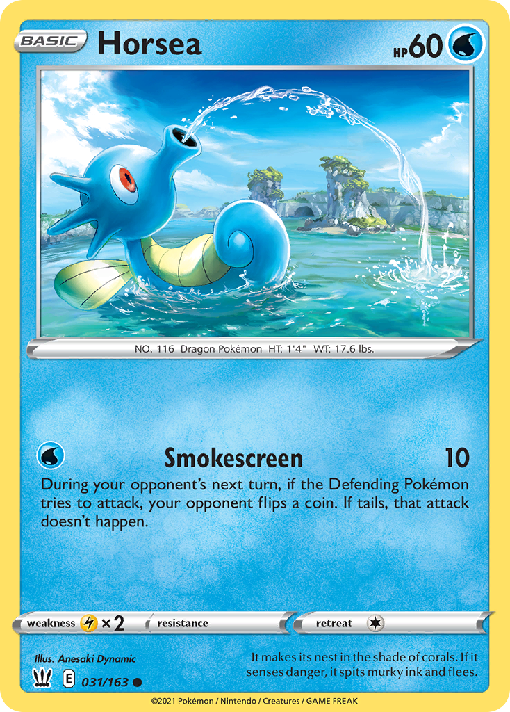 Horsea [SWSH05: Battle Styles] Reverse Holofoil - Deck Out Gaming