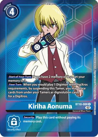 Kiriha Aonuma (Box Topper) (BT10-088) [Xros Encounter] Foil
