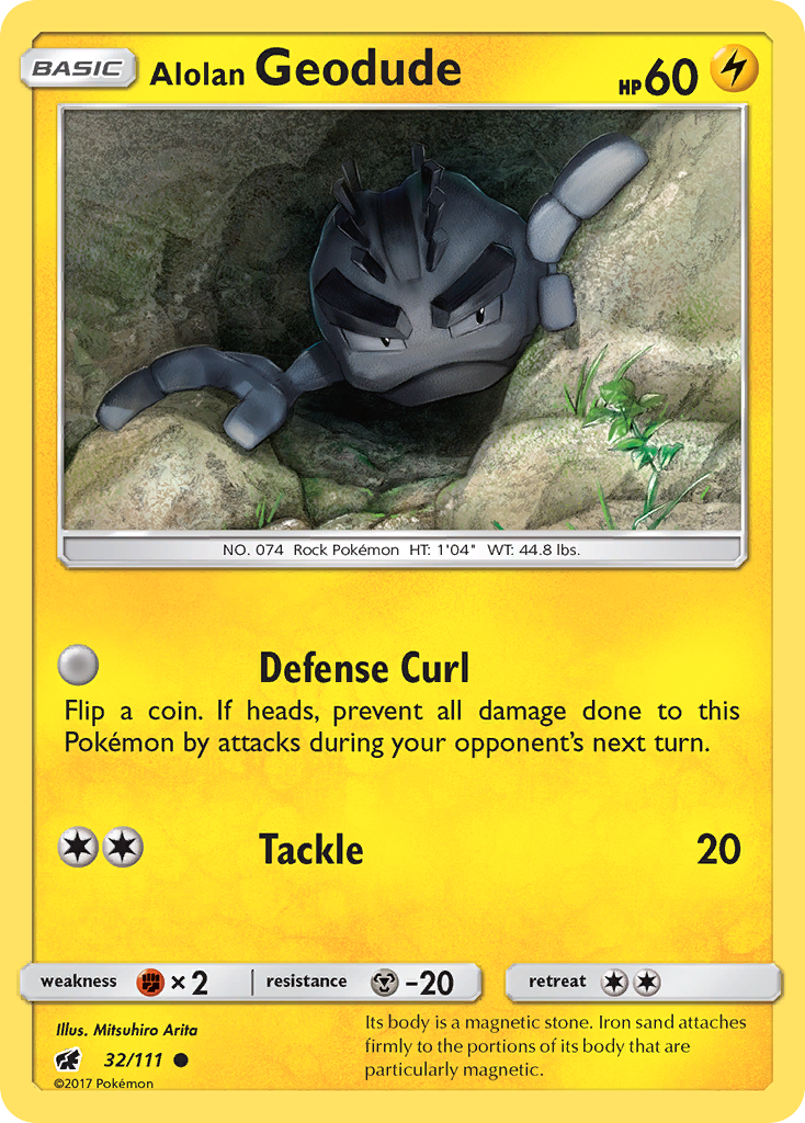 Alolan Geodude (32) [SM - Crimson Invasion] Reverse Holofoil - Deck Out Gaming