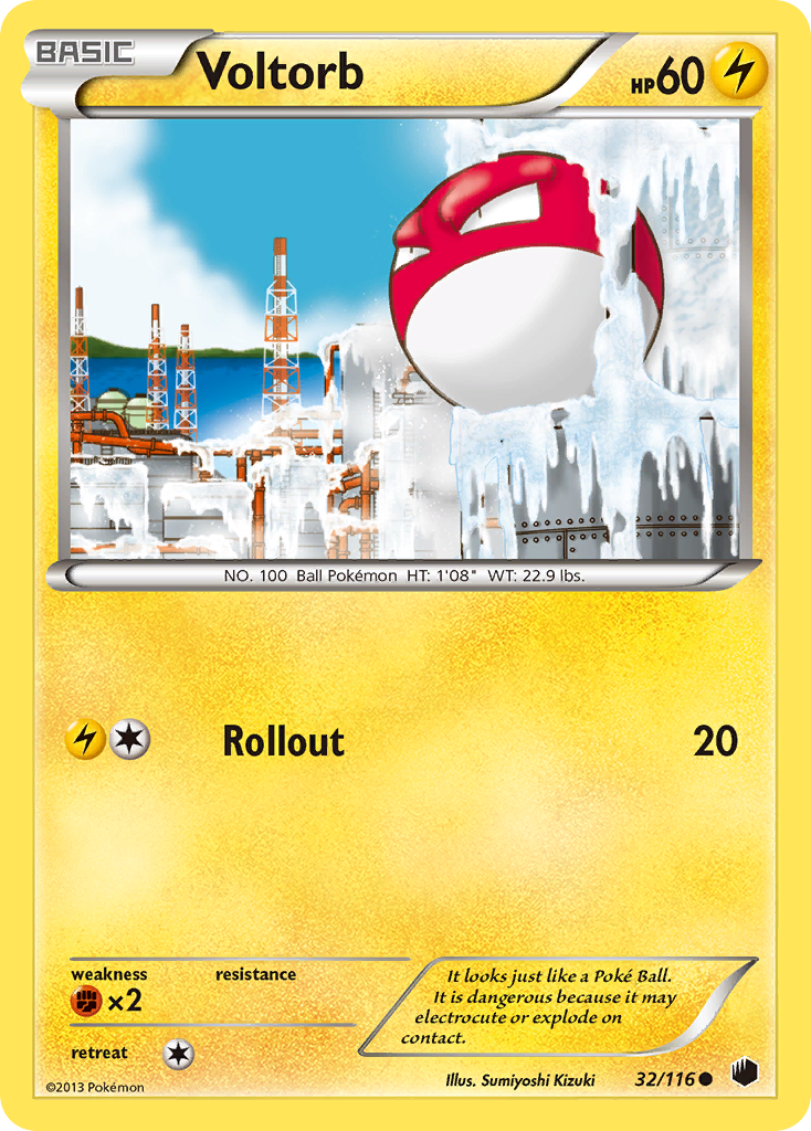 Voltorb (32) [Plasma Freeze] Reverse Holofoil - Deck Out Gaming