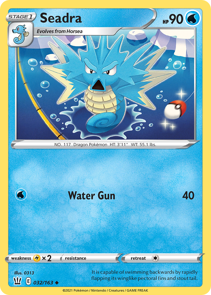 Seadra [SWSH05: Battle Styles] Reverse Holofoil - Deck Out Gaming
