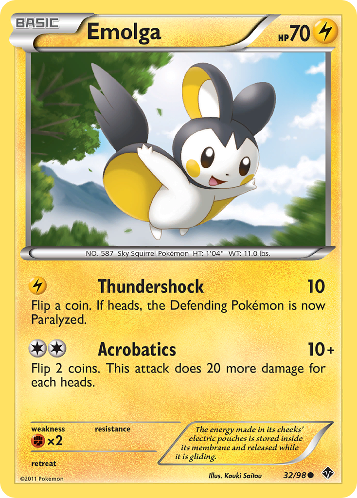 Emolga (32) [Emerging Powers] - Deck Out Gaming