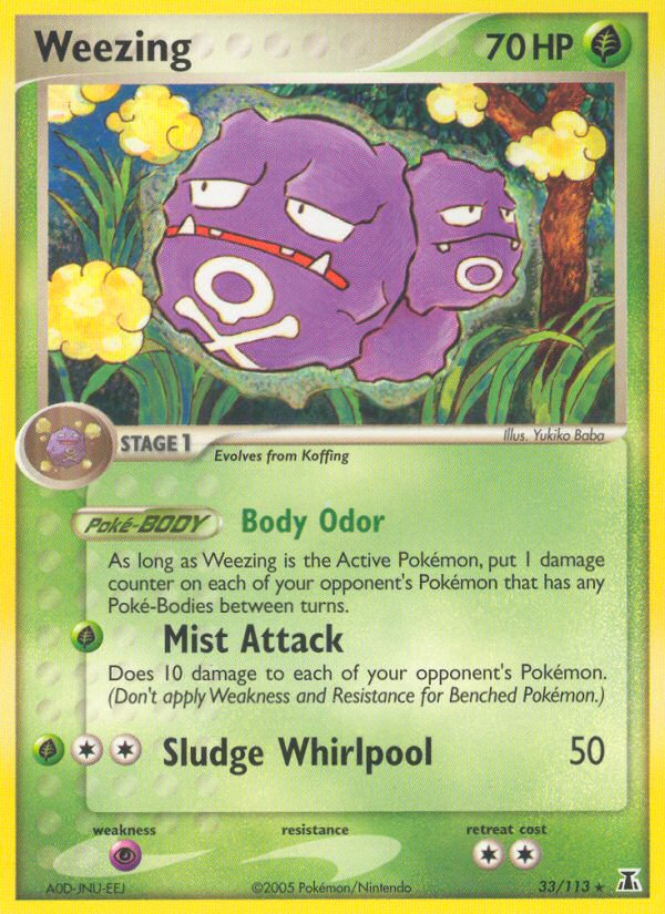 Weezing (33) [Delta Species] Reverse Holofoil - Deck Out Gaming