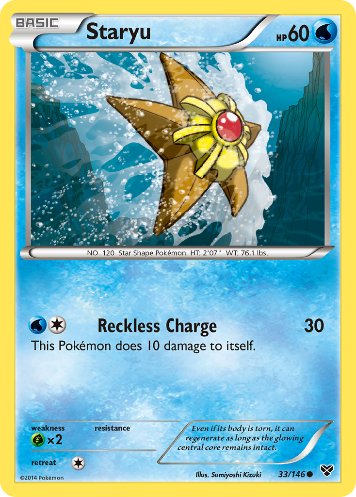 Staryu (33) [XY Base Set] Reverse Holofoil - Deck Out Gaming