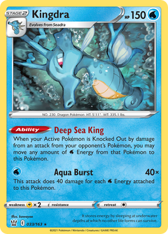 Kingdra (33) [Battle Styles] Reverse Holofoil - Deck Out Gaming