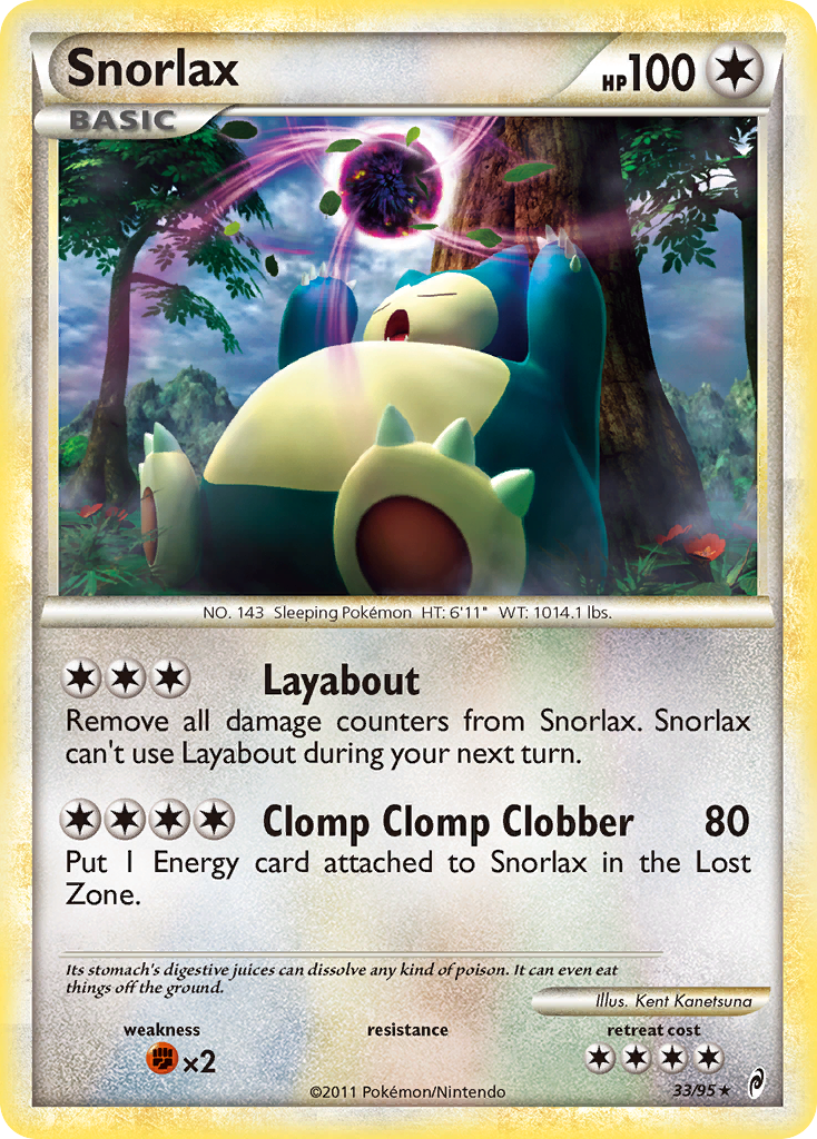 Snorlax (33) [Call of Legends] Reverse Holofoil - Deck Out Gaming