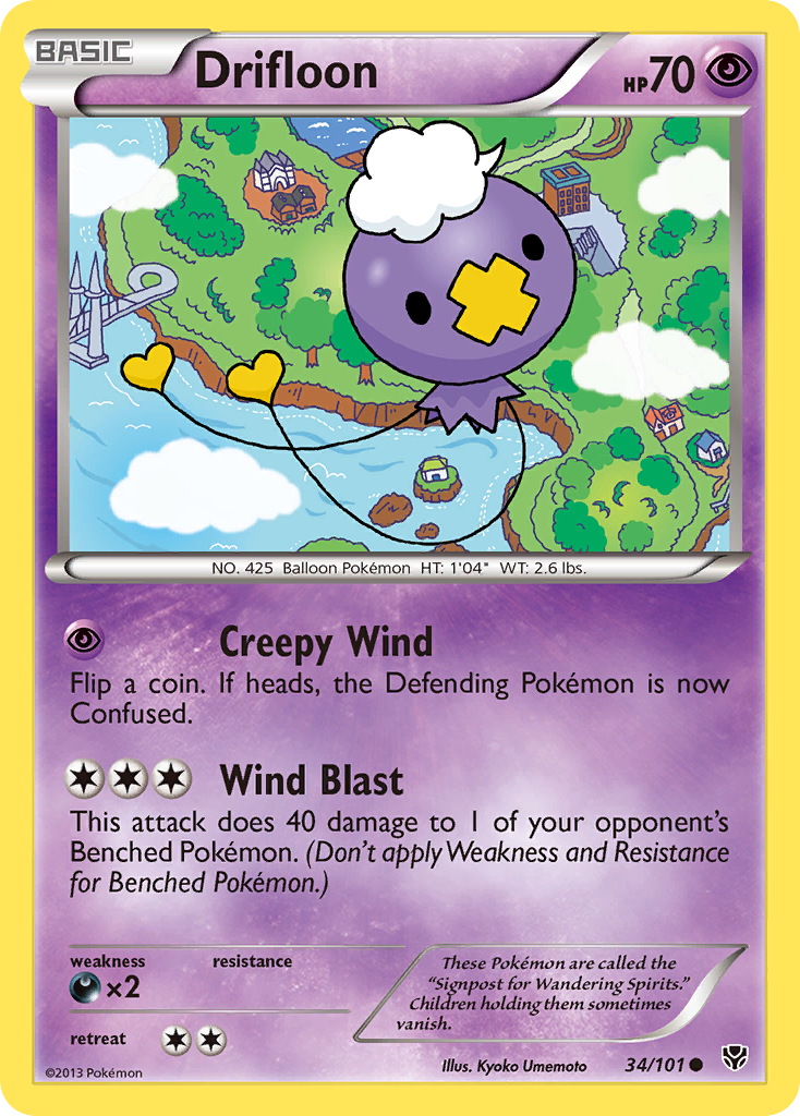 Drifloon (34) [Plasma Blast] Reverse Holofoil - Deck Out Gaming