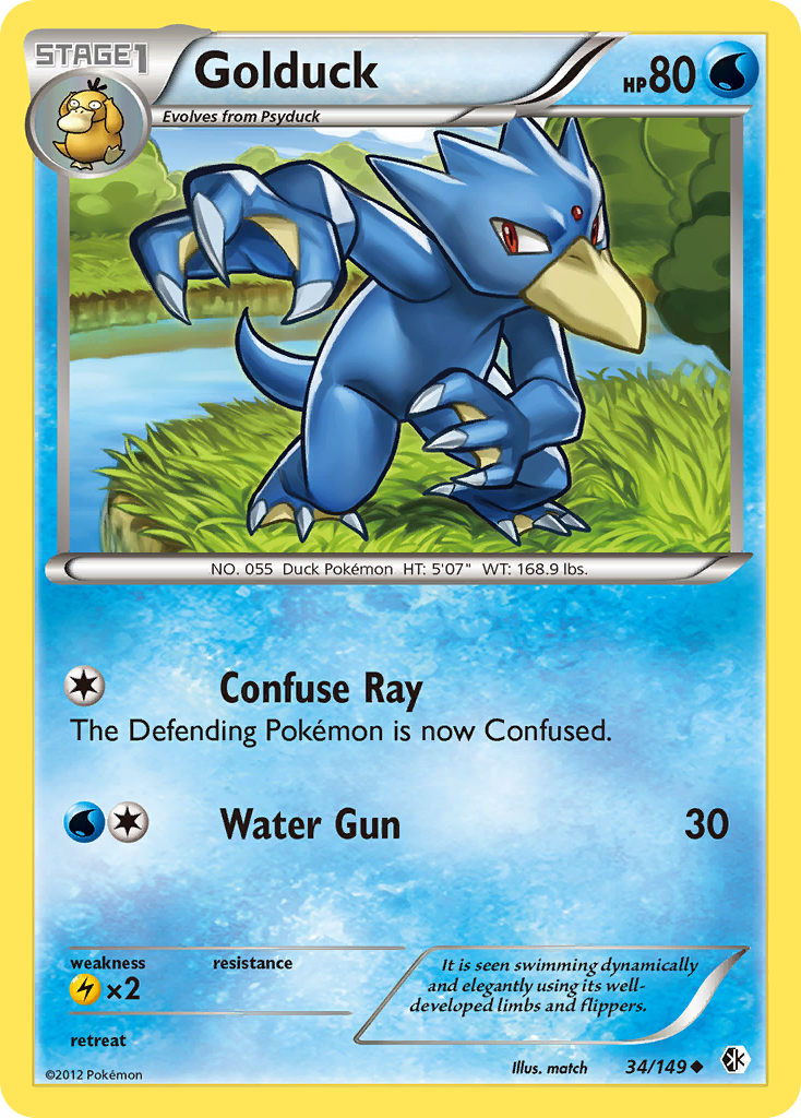 Golduck (34) [Boundaries Crossed] - Deck Out Gaming