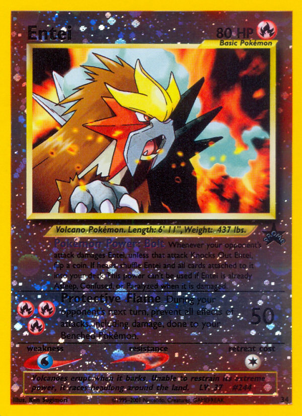 Entei (34) [WoTC Promo] - Deck Out Gaming