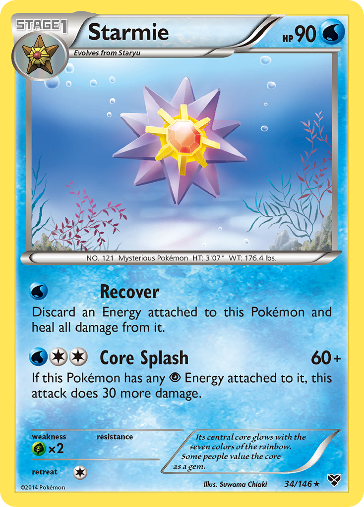 Starmie (34) [XY Base Set] Reverse Holofoil - Deck Out Gaming