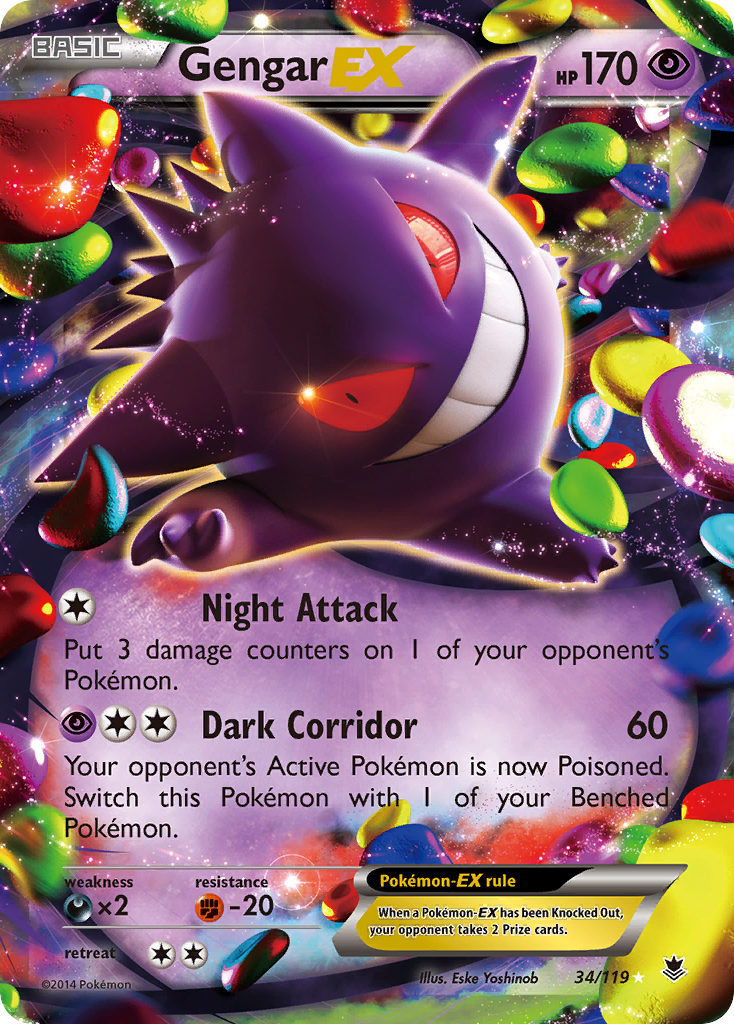 Gengar EX (34) [XY - Phantom Forces] - Deck Out Gaming