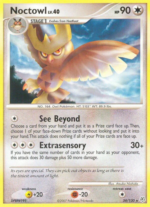 Noctowl (34) [Diamond and Pearl] Reverse Holofoil - Deck Out Gaming