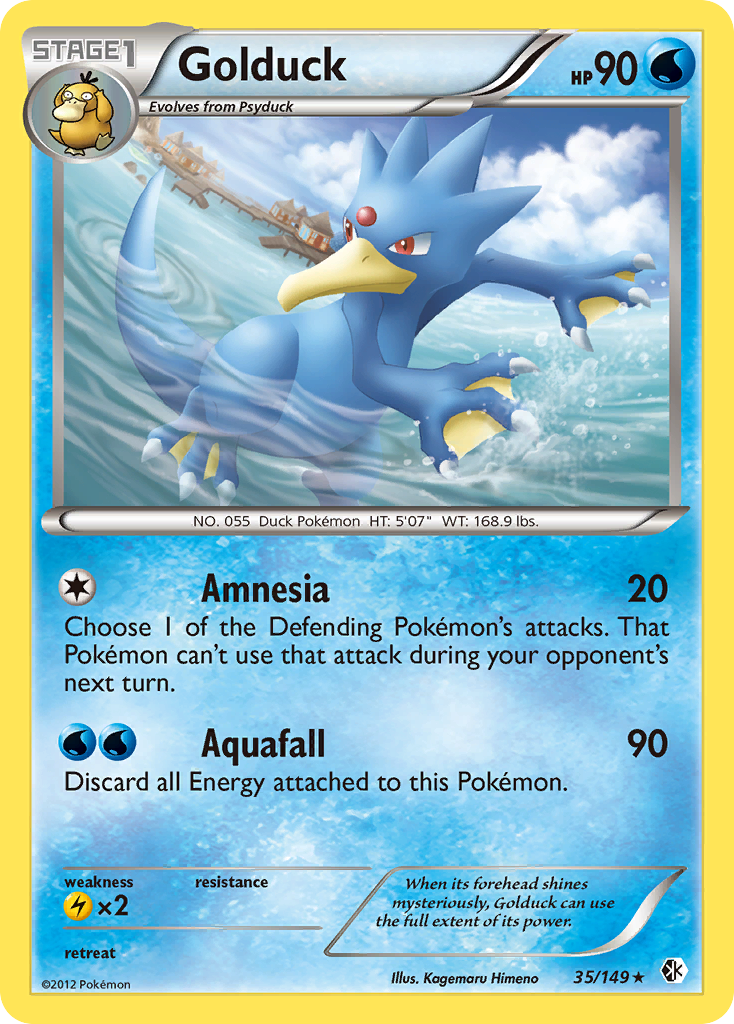 Golduck (35) [Boundaries Crossed] Reverse Holofoil - Deck Out Gaming