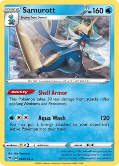 Samurott [SWSH04: Vivid Voltage] Reverse Holofoil - Deck Out Gaming