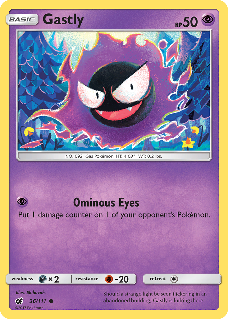 Gastly (36) [SM - Crimson Invasion] Reverse Holofoil - Deck Out Gaming