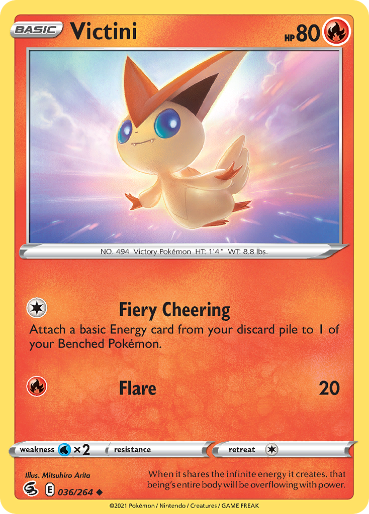 Victini (036/264) [Sword & Shield: Fusion Strike] - Deck Out Gaming