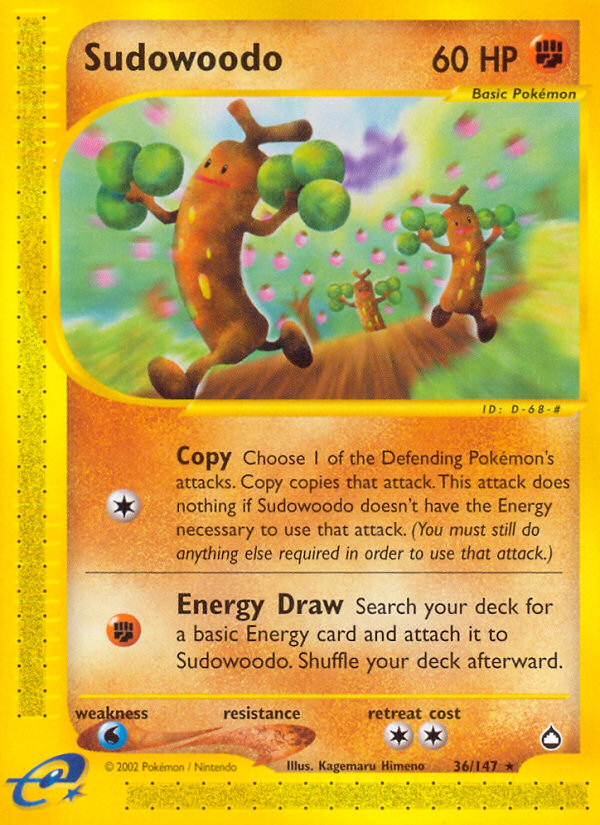 Sudowoodo (36) [Aquapolis] Reverse Holofoil - Deck Out Gaming