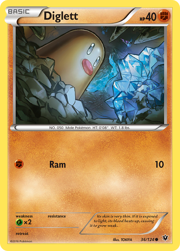 Diglett (36) [XY - Fates Collide] - Deck Out Gaming