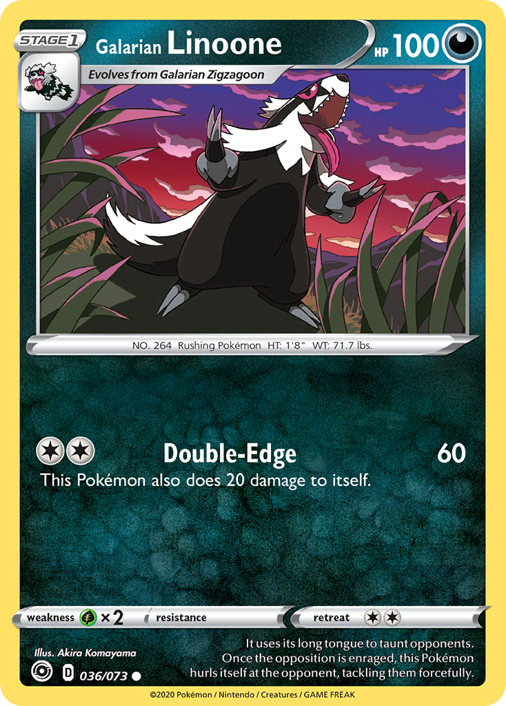 Galarian Linoone [Champion's Path] Reverse Holofoil - Deck Out Gaming