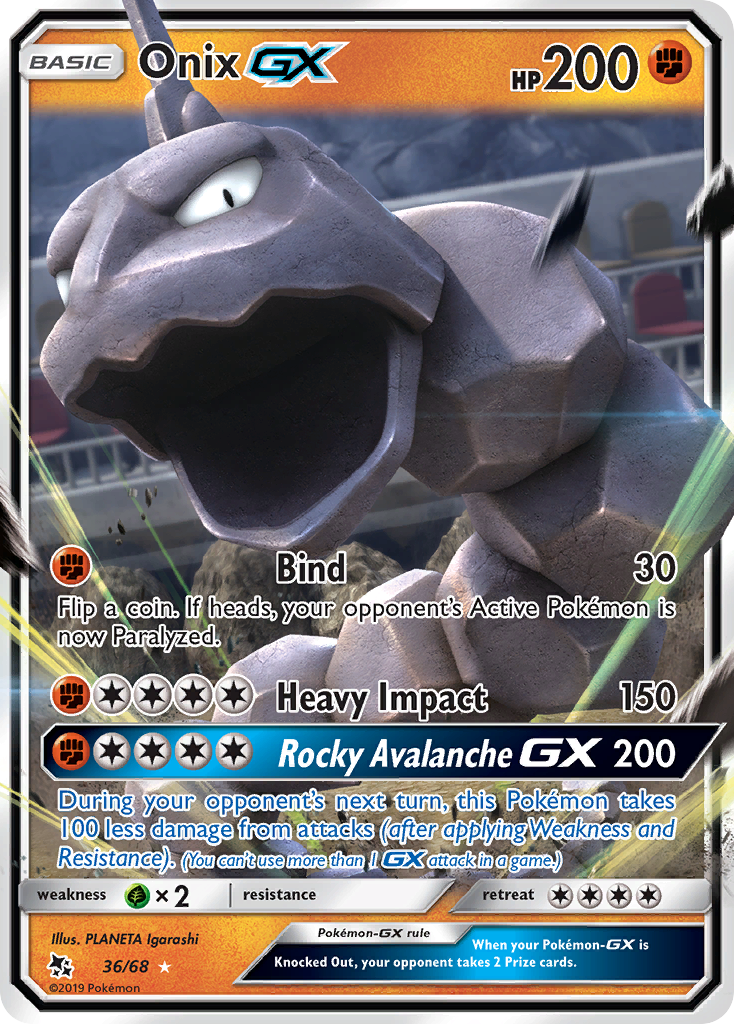 Onix GX (36/68) [Hidden Fates] - Deck Out Gaming