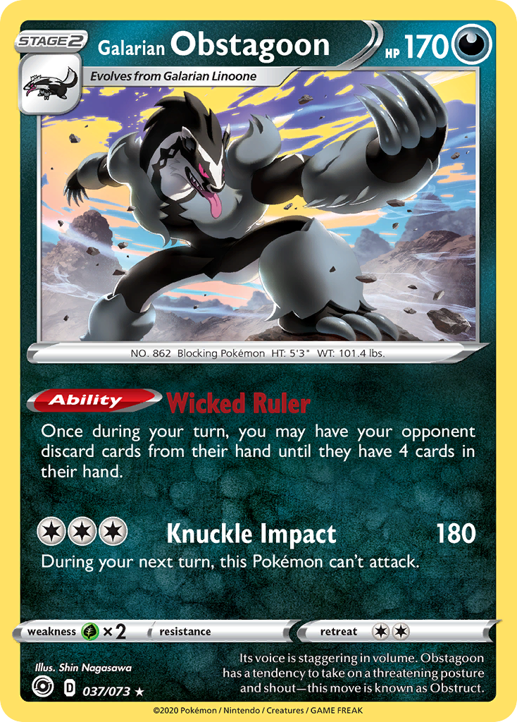 Galarian Obstagoon [Champion's Path] Reverse Holofoil - Deck Out Gaming