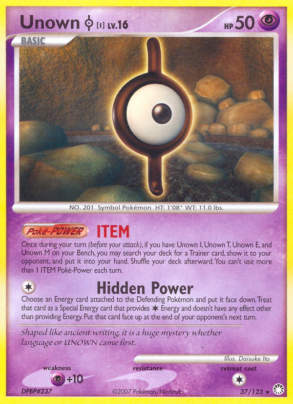 Unown [I] (37) [Mysterious Treasures] Reverse Holofoil - Deck Out Gaming