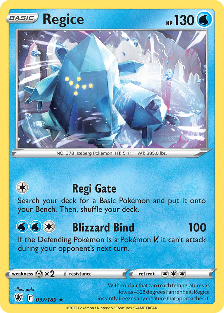 Regice (037/189) [Sword & Shield: Astral Radiance] - Deck Out Gaming